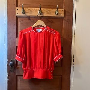 Vintage red blouse M